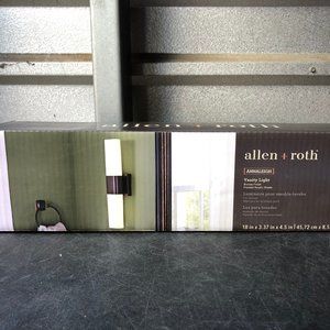 allen & roth Annaleigh 1-Light 18-in Bronze Rectangle LED Vanity Light VBL8-18BZ